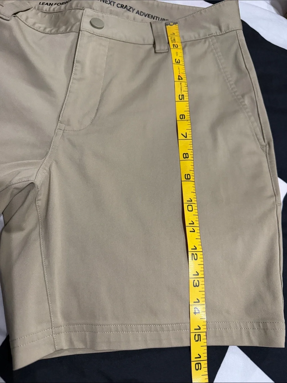 RHONE Men's Flat-Front Khaki Shorts - Neutral Tan 30